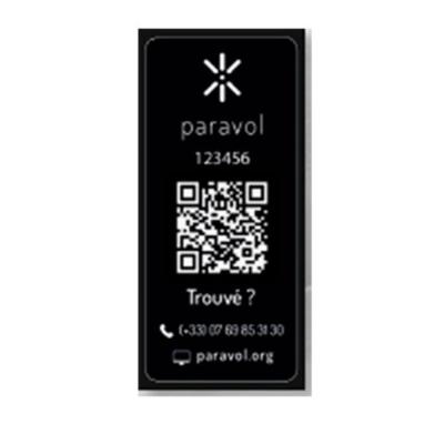 Sticker, Etiquette  PARAVOL Noir