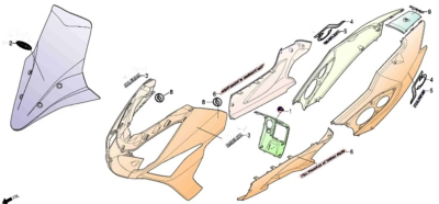 Adhésif 125 S3 TOURING EURO4