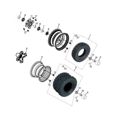 Joint spi de roue  quad ADLY 320S 