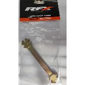 Clé à rayons universelle RFX Race 6 en 1 - doré