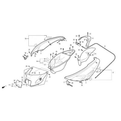 Carénage DAELIM S-FIVE Sporting