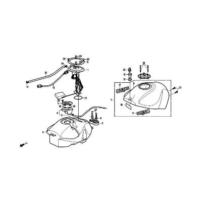 POMPE A ESSENCE  DAELIM 125 ROADWIN INJECTION 