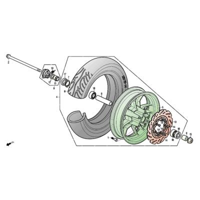 Disque de frein AV DAELIM S300 