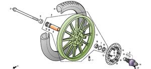 Roue AV DAELIM Daystar 2013-2014