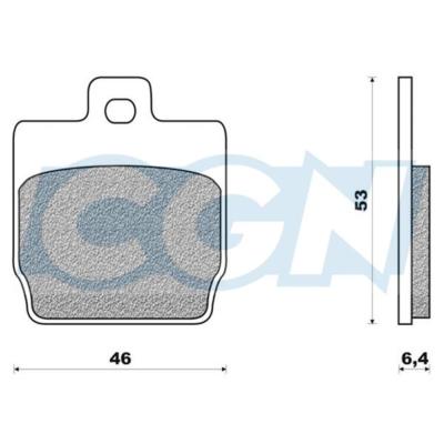 PLAQUETTE FREIN 08 TEKNIX AR ADAPT. NITRO / AEROX + AV STUNT / SLIDER (PR)