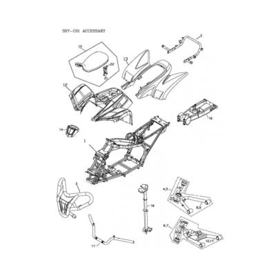 Cadre et triangle ADLY 320S 2011-2015