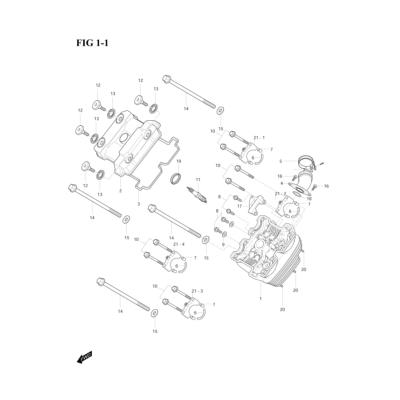 Culasse AV GV 125 AQUILA