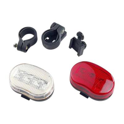 ECLAIRAGE VELO AV+AR PILE OPTIMIZ FIXATION CINTRE / TIGE DE SELLE LED
