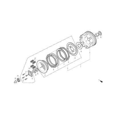 Disque garnis DAELIM Roadwin carbu