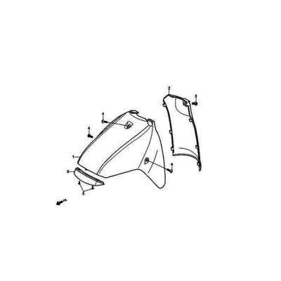 Garde boue AV DAELIM 125 BESBI