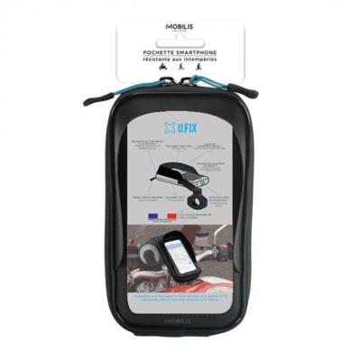 SUPPORT SMARTPHONE MOBILIS U.FIX GUIDON / CINTRE ORIENTABLE- FABRIQUE ENFRANCE + HOUSSE