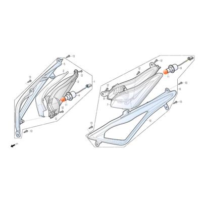 Clignotant AV DROIT  DAELIM S3 Touring/Sporting