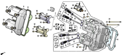 Culasse 125 S3 TOURING EURO4