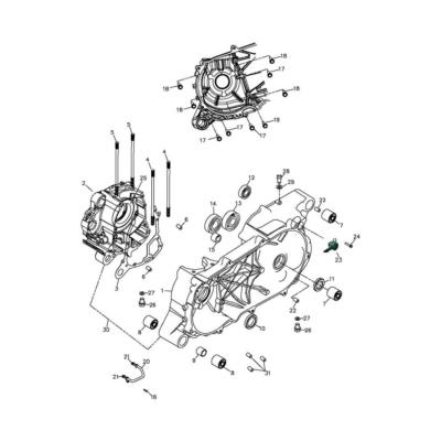 JOINT de carter moteur ADLY 320s 2008-2010