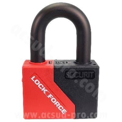 ANTIVOL MINI U 98 X 73 LOCKFORCE SECURIT ALARME + SUPPORT MOTO / SCOOTER  HOMOLOGUEE SRA 