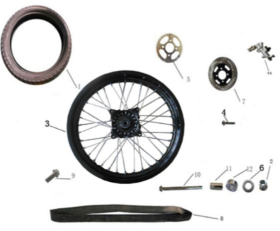 Pneu arrière 125 SIRIO EURO4