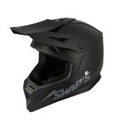 Casque Cross BLUR S818 SWAPS  Noir Mat