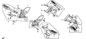 Platine et repose pied DAELIM ROADSPORT