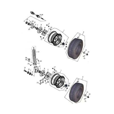 Roue AV ADLY 320 SUNCAR