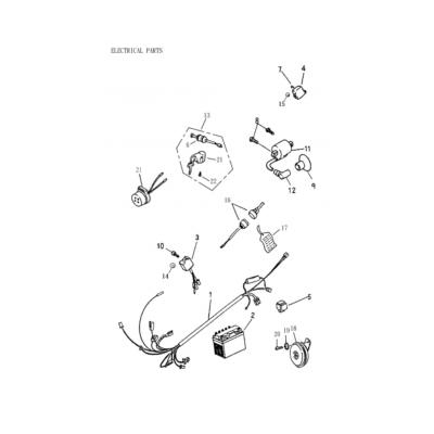 Composants électroniques Adly 50 RS Rocky/Fox