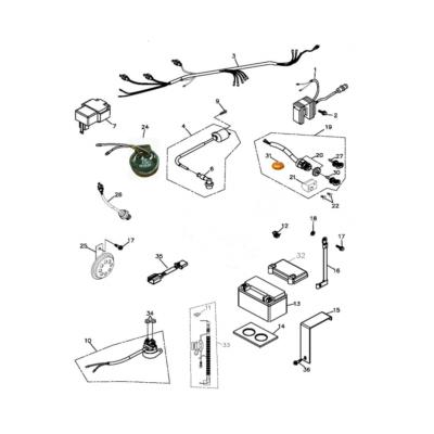 Pieces électrique quad Adly 320XC