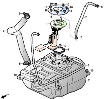 Pompe à essence 125 S3 TOURING EURO4