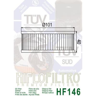 Filtre à huile Hiflofiltro Yamaha 1J71344110