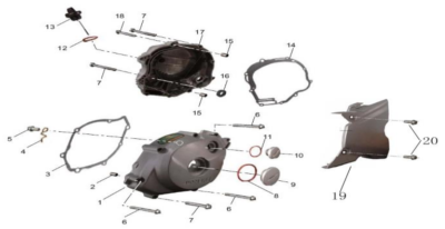 Cache carters 125 SPRINT EURO4