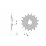 KIT CHAINE KTM SX85 13/46 JTR895 + 94202-13 + 428HD-122RB