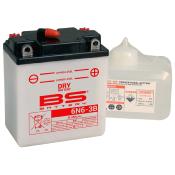 Batterie BS BATTERY conventionnelle SANS pack acide - 6N6-3B