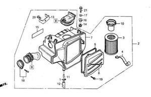 Filtre à air DAELIM VT 125