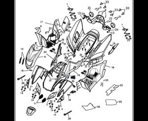 Carénage Quad ADLY 320S