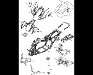 Cadre et carénage Quad ADLY 320