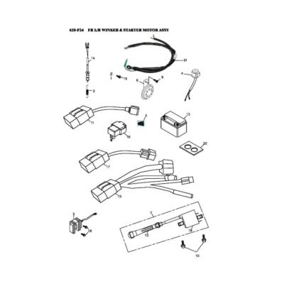 Composants électrique ADLY 600 XCE
