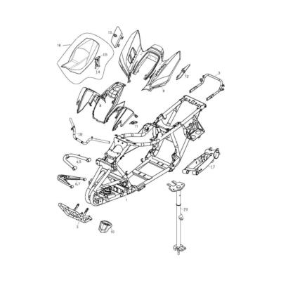 Carénage AV ou AR 500S