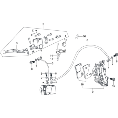 PLAQUETTES AV HYOSUNG GV125X BOBBER