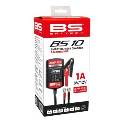 Chargeur et Mainteneur de Batterie Automatique BS Battery BS10 (6V / 12V - 1A)