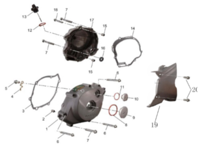 Carter allumage 125 SIRIO EURO4