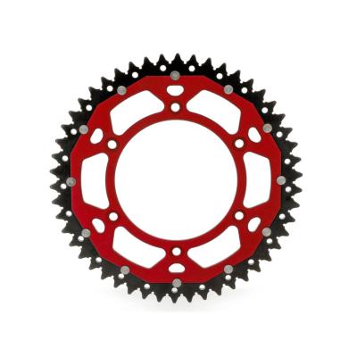 Couronne ART Bi-composant  Alu ultra-light HONDA rouge