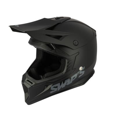 Casque Cross BLUR S818 SWAPS  Noir Mat