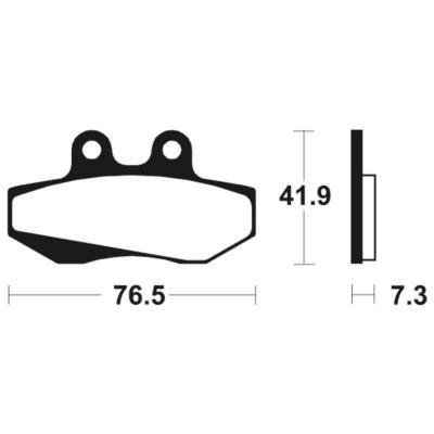 Plaquettes de frein BENDIX/TECNIUM  MA152