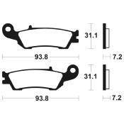 Plaquettes de frein CL BRAKES Off-Road métal fritté - (MO340) YAMAHA YZ/WR FANTIC