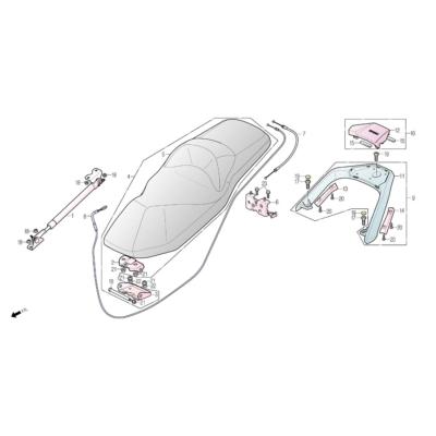 Porte paquet DAELIM S3 SPORTING
