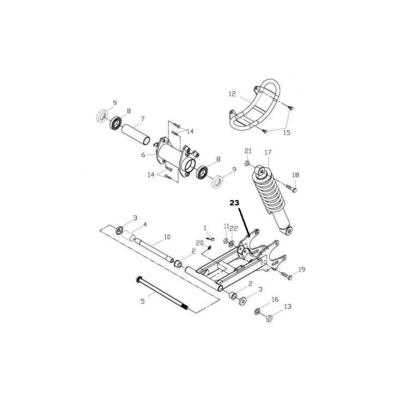 Cache poussière de Bras oscillant ADLY 50 RS AIR 