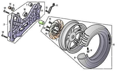 SILENT BLOCK 125 S3 TOURING EURO4