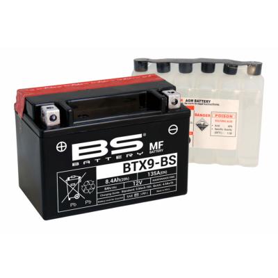 Batterie BS BATTERY sans entretien SANS pack acide - BTX9-BS