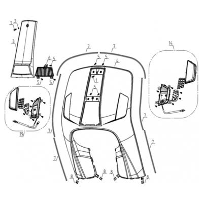 Clignotant et coque AV Storia 50 MASH