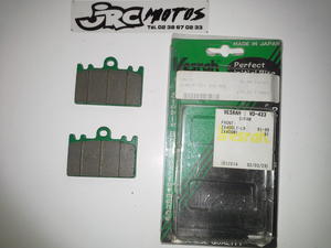 Plaquettes VESRAH VD433 KAWASAKI ZXR