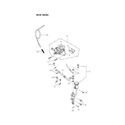 Plaquettes de frein AR ADLY 150 THUNDERBIKE