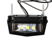 ECLAIRAGE DE PLAQUE BLACKWAY NOIR 3 LEDS - HOMOLOGUE CE